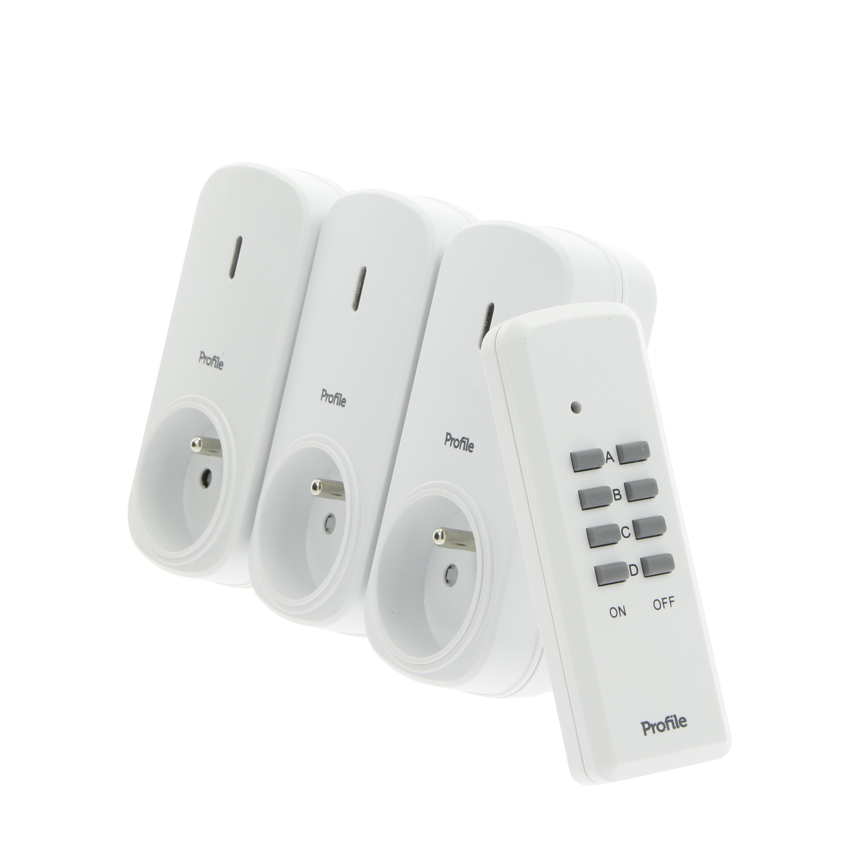 PRISE RF AVEC TELECOMMANDE 1000W - 3PC