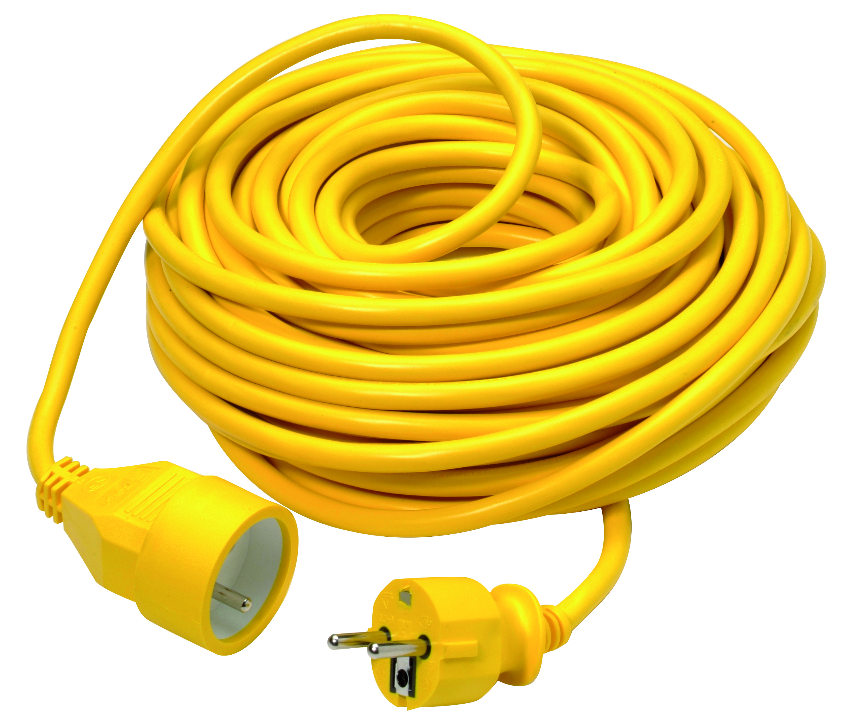 RALLONGE 3G1.5MM² PVC 20M JAUNE