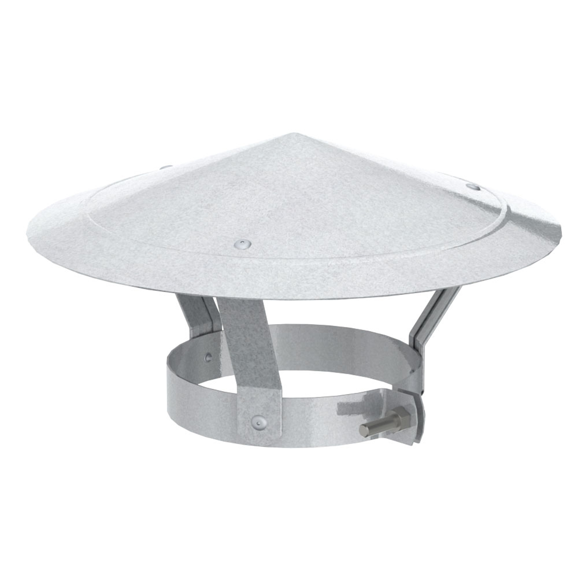CHAPEAU POUR CHEMINEE 131 MM GALVANISÉ