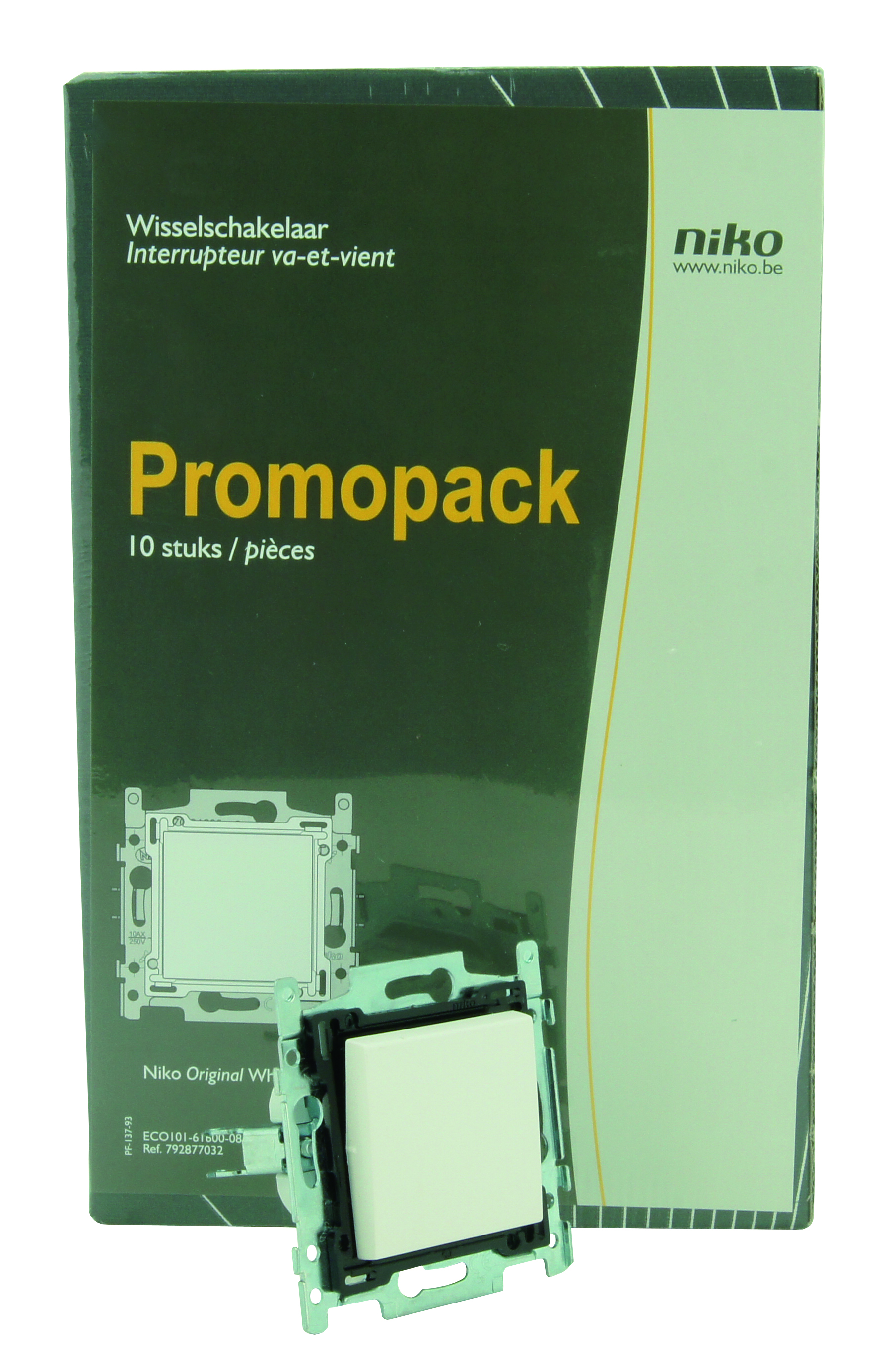 INTERRUPTEUR 2 DIRECTIONS ORIGINAL WHITE - ECOPACK 10PC